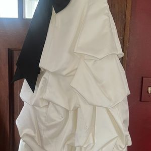 David's Bridal Youth Flower Girl Dress Ivory